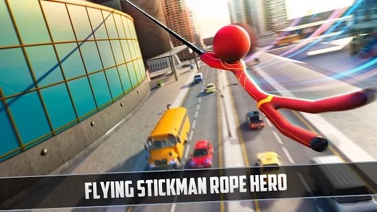 Grand Stickman Rope Hero Crime City（大火柴绳英雄犯罪城）手游